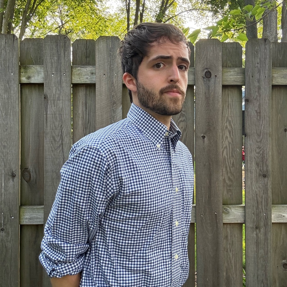 Brooks Brothers Navy Checkered Button Down Shirt